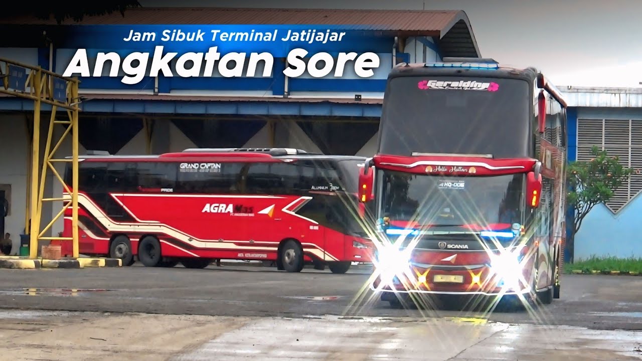 Hunting Bus Angkatan Sore di Terminal Jatijajar | Ada Bis Apa Aja?