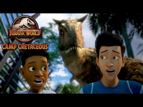 In the Carnotaurus Cage | JURASSIC WORLD CAMP CRETACEOUS | Netflix