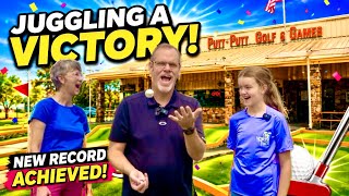 Juggling a Mini Golf ⛳️ Victory! New Records Achieved! All 3 UNDER Par!