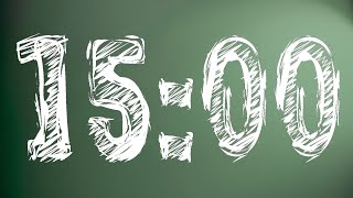 Celebrity Green Chalkboard 15 minutes Countdown Timer Profile