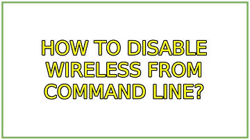 Ubuntu: How to disable wireless from command line? (6 Solutions!!)