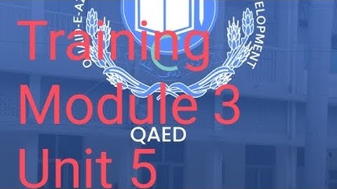 EaSTE QAED Punjab Teachers online training answer key of Module 3 unit 5, with Unique Knowledge TV.