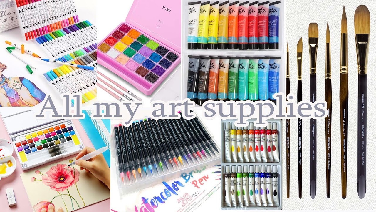 All My Art Supplies, Drawing Materials, Useful drawing materials