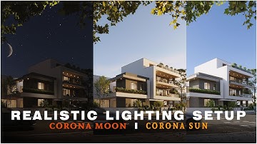 Corona 14 New Features Tutorial | Realistic Moon, Daylight & Sunset Lighting in 3ds Max