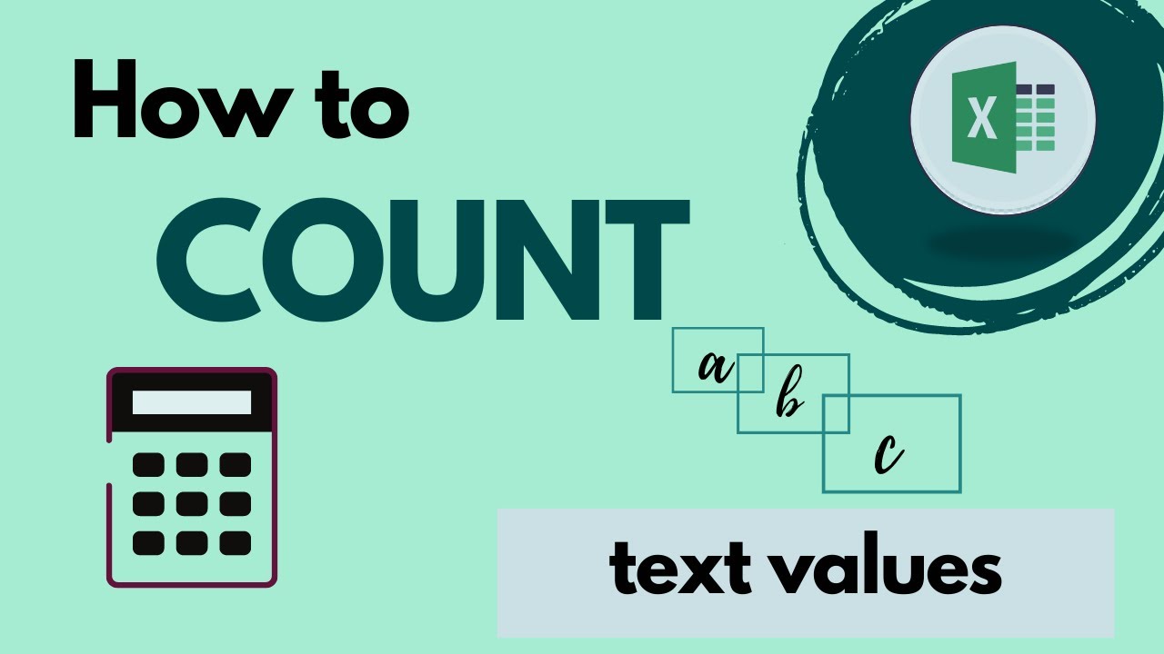 how-to-count-text-values-in-excel-youtube