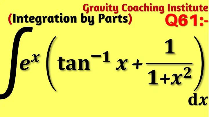 Q61 | Integrate ∫e^x (tan^(-1)⁡x+1/(1+x^2)) dx | Integration of e^x (tan^(-1)⁡x+1/(1+x^2)) dx