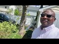 Visiting my friend nice home nice backyard nice chicken keeping.