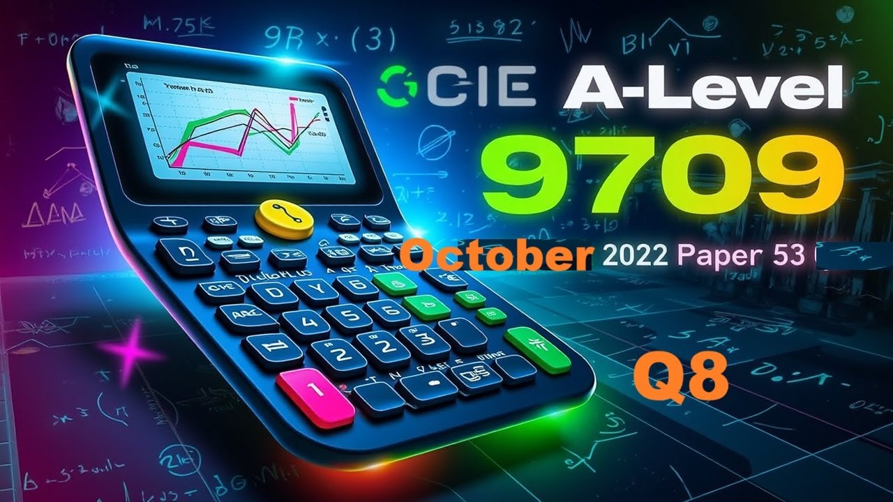 Guided Solutions CIE A Level 9709 Pure Mathematics Paper 11 Q8 - YouTube