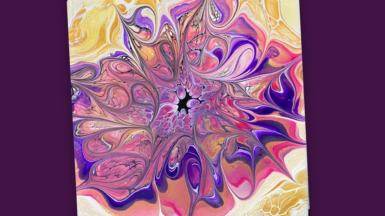 (1139) Swipe and Swirled Floating Modified Bloom Technique, Paint ...