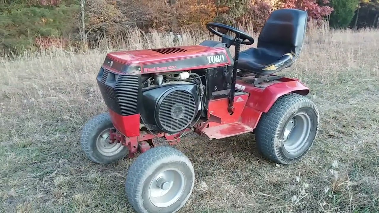 Wheel Horse 520-8 1st Gear Low Range Half Throttle.