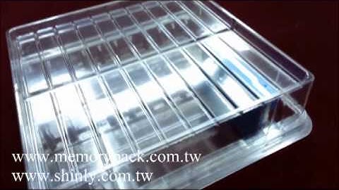 ssd packaging case plastic box blister clamshell tray container ( 2pcs x 10pcs )