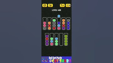 Ball Sort Puzzle Level 460 🎯No Extra Tubes😘Game Walkthrough😘 Stay Home And Fun Play #WithMe