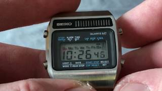 Seiko A159 5009 G Quartz LC - YouTube