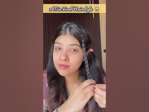  1 Min Viral Braid Hairstyle😍 #hairstyles #braidstyles #ytshorts # ...