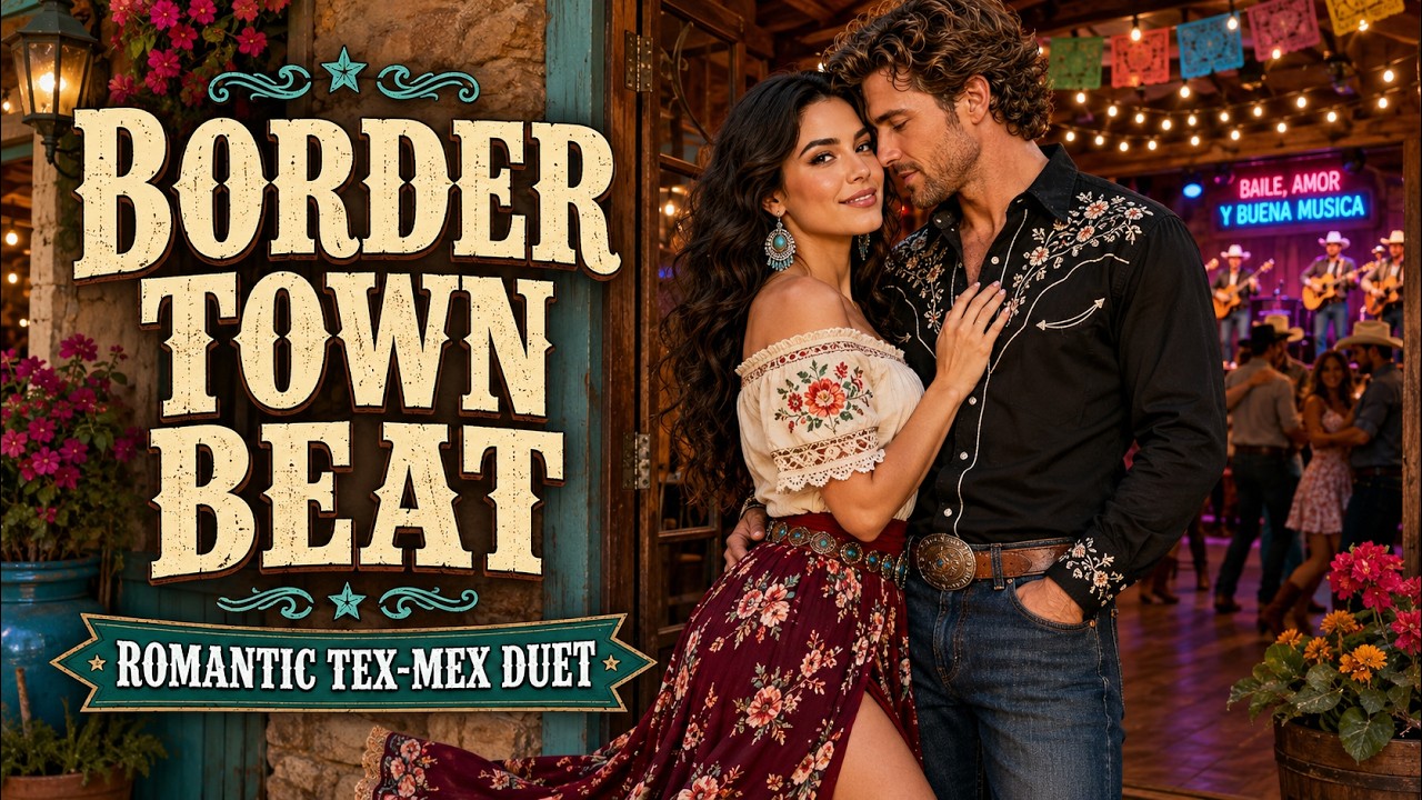 Cover Border Town Beat 🌵 Romantic Tex-Mex Country Duet | Accordion, Guitar & Bass