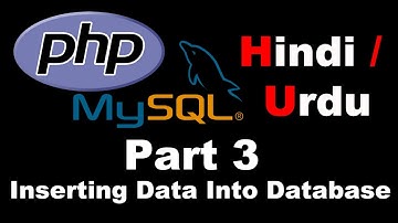 PHP MYSQL tutorials in hindi / urdu Part 3 Inserting Data into Database in php mysql