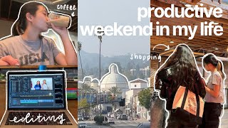 productive uni weekend vlog 📃🎀 self-care, studying, cafes, shopping, taekwondo practice