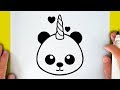 HOW TO DRAW A CUTE PANDACORN
