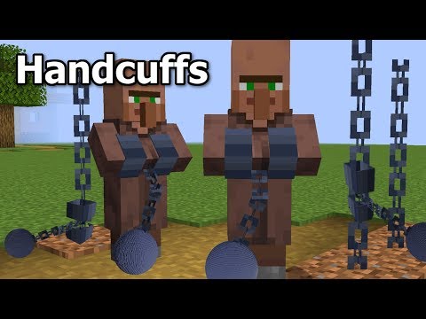 I made Handcuffs for Villagers who do bad things in Minecraft