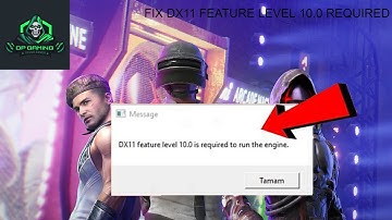 DX11 Feature level 10.0 is Required to run the engine Pubg lite fix PC for low Spec Users