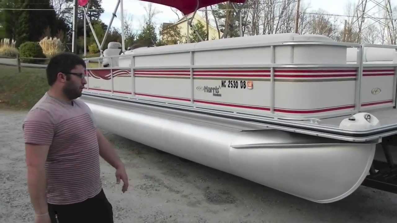 2005 Harris FloteBote Sunliner 240 - YouTube