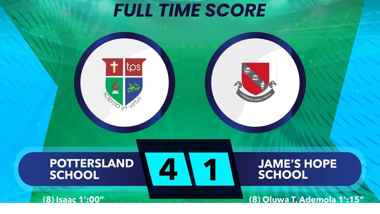 HIGHLIGHTS: Pottersland School 4 🆚 1 James Hope College 