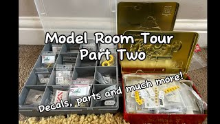 Decals, parts and much more! | Model Room Tour part two