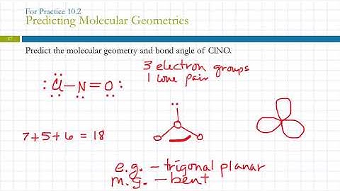 10.4 VSEPR Theory: Predicting Molecular Geometries