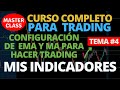 CONFIGURACIÓN DE MEDIAS MÓVILES UTILIZADAS EN  BITCOIN Y BOLSA PARA TRADING TEMA 4