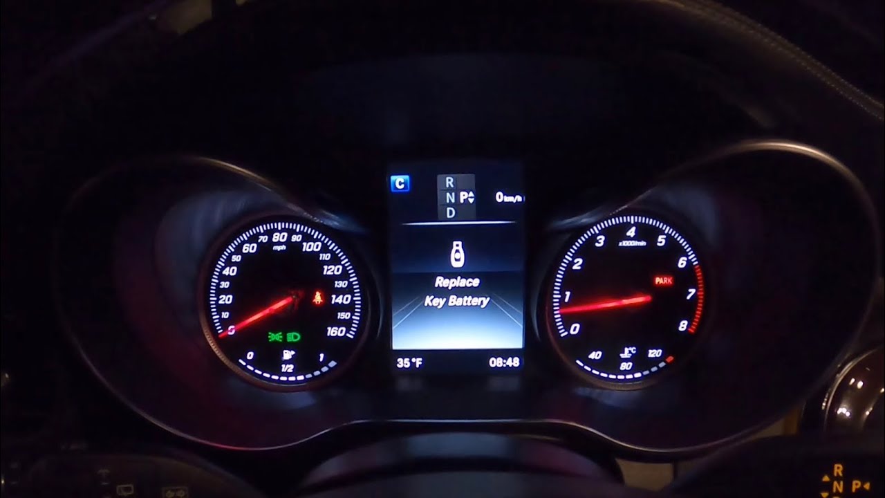 Mercedes key fob battery change. (GLC 300) YouTube
