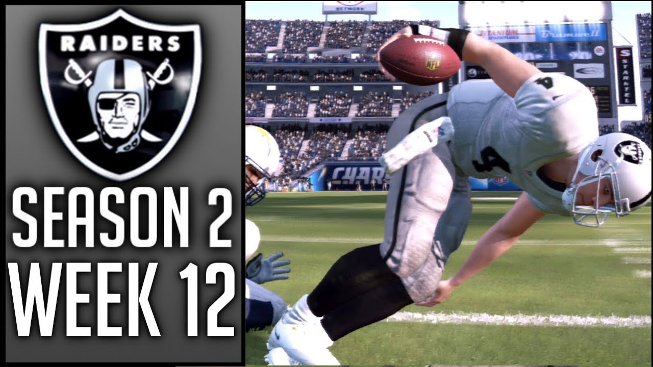 Madden 13 RAIDERS CCM: Week 12 @ Chargers (Season 2) - Connected Careers