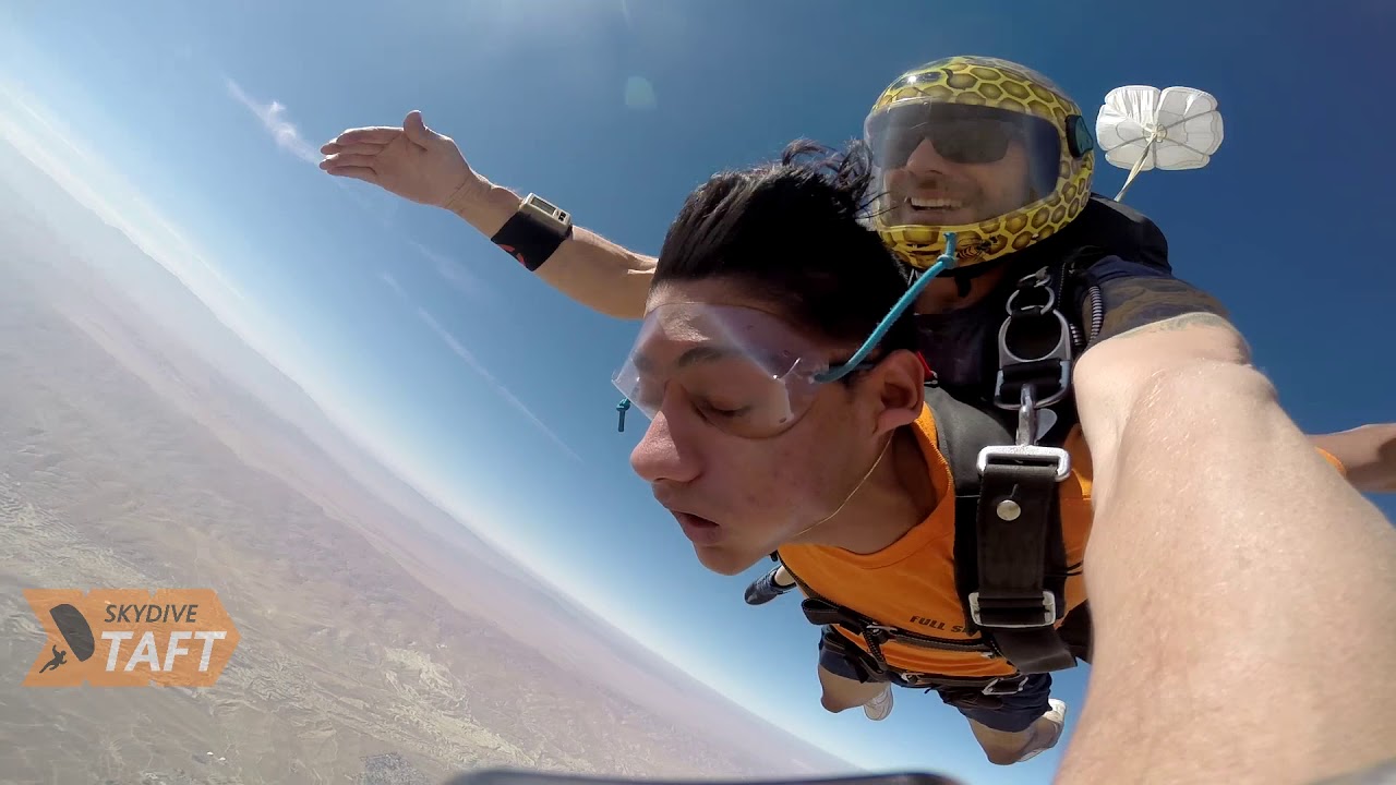 Skydive Taft Tandem Jump Anish Patel from Riverside CA YouTube