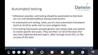 Software Engineering 1A Virtual class unit 8