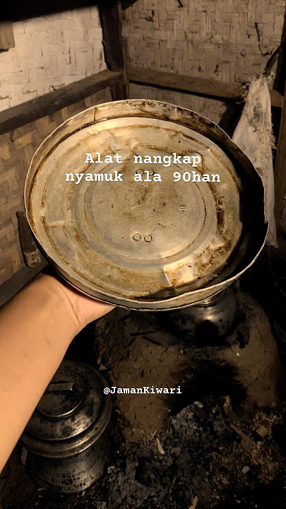 Siapa yang pernah nangkap nyamuk pake alat ini #jamandulu #nostalgia #jamankiwari