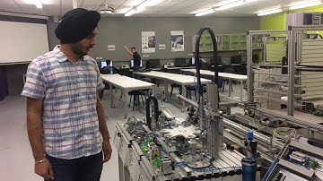 Festo pick and place robot working