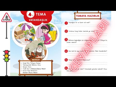 3. Sınıf Türkçe Ders Kitabı | 4. Tema | 4. Temaya Hazırlık Cevapları | Vatandaşlık | SDR ipekyolu