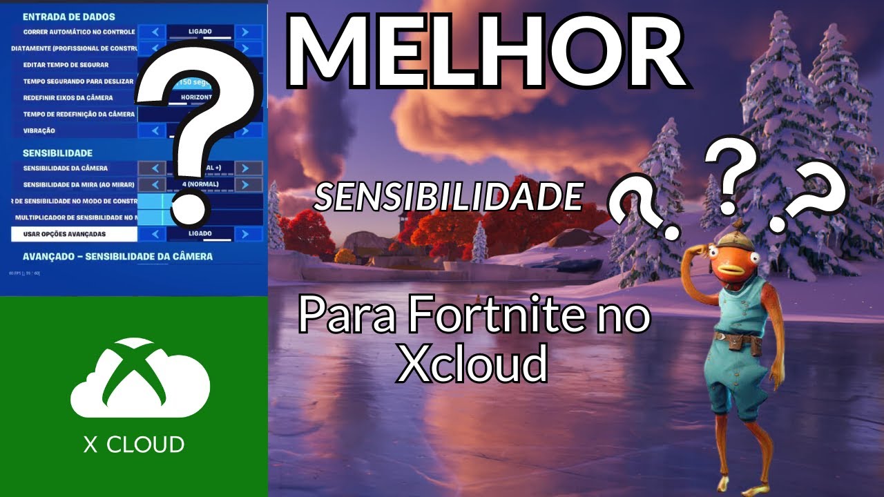 FORTNITE no XCLOUD, DICAS de CONFIGURAÇÕES e SENSIBILIDADE