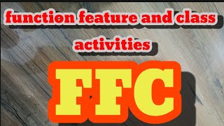 function features & class (FFC) activities FLN TRAINING SEONI BLOCK