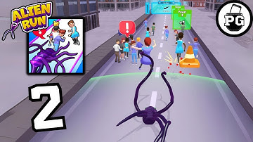 Alien Evolve So Fast !!  🛸 Alien Run - Tentacle Attack - Gameplay Walkthrough |Part 2|