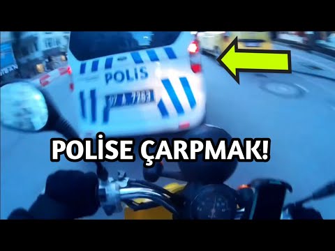 Motorla POLİSE ÇARPMAK! Türkiye'de Yaşanan Motorcu Olayları!