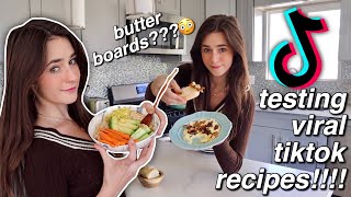 testing viral tiktok recipes