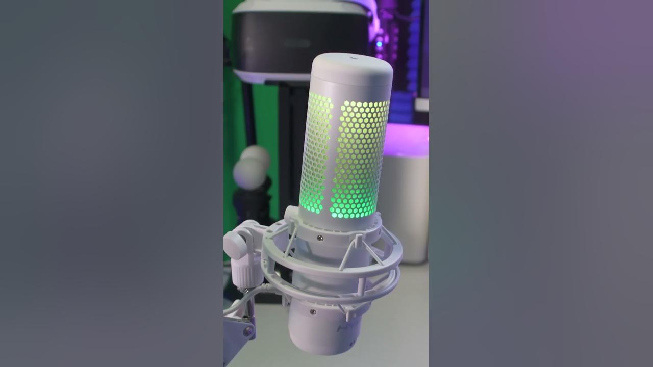 HyperX QuadCast S White RGB USB Condenser Microphone