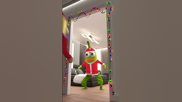 The Banana Grinch VS Banana Santa #shorts #christmas #grinch #santa