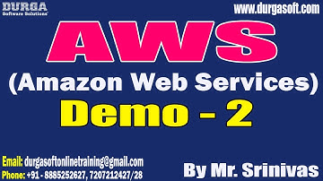 AWS (Amazon Web Services) tutorials || Demo - 2 || by Mr. Srinivas On 23-01-2024 @8AM IST