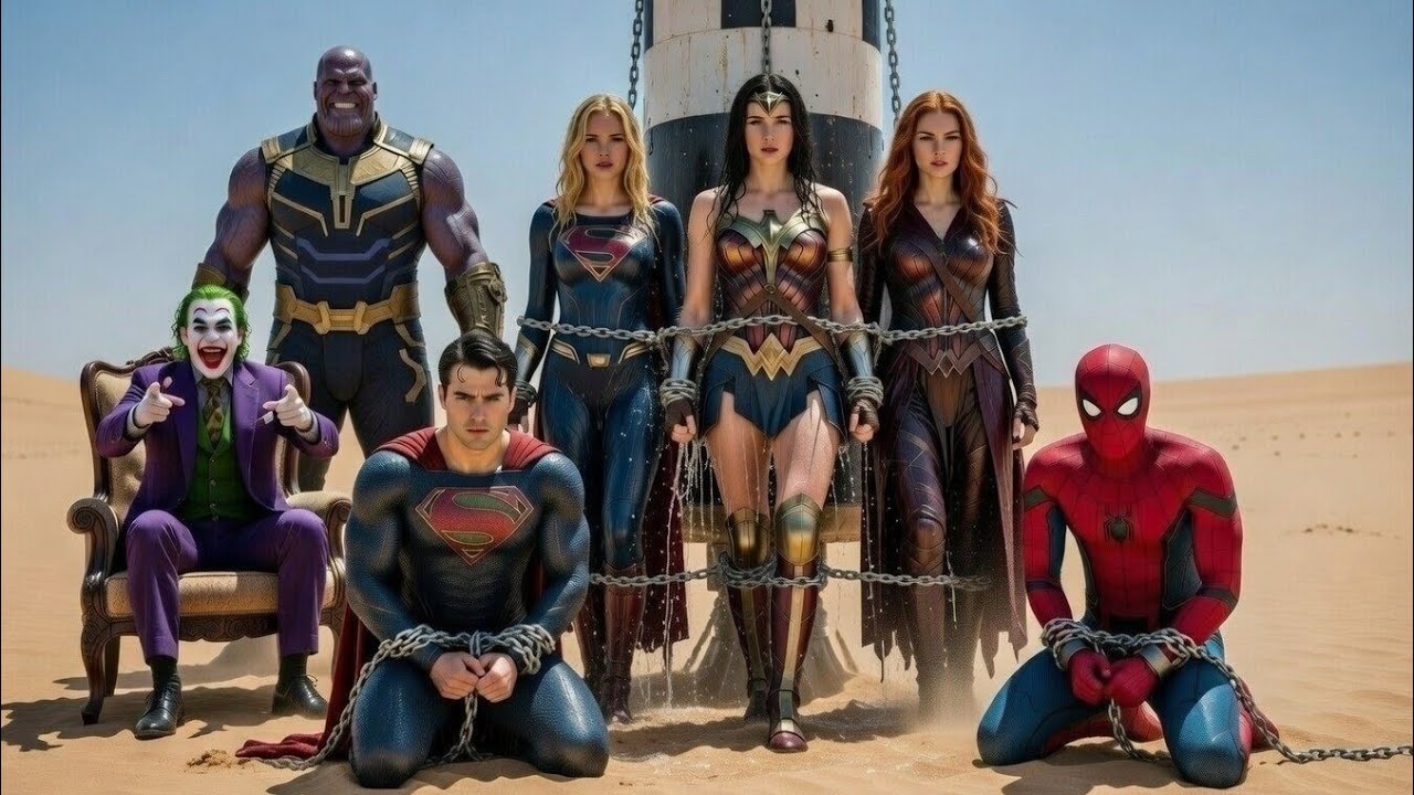 Unexpected Team-Up! Spider-Man & Wonder Woman’s Insane Desert War Against Joker & Thanos ⚔️💥😱