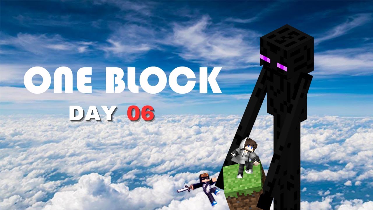 100 DAYS - ONE BLOCK CHALLENGE | Minecraft Survival series !!! #DAY-6 ...