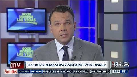 Hackers demand ransom from Disney