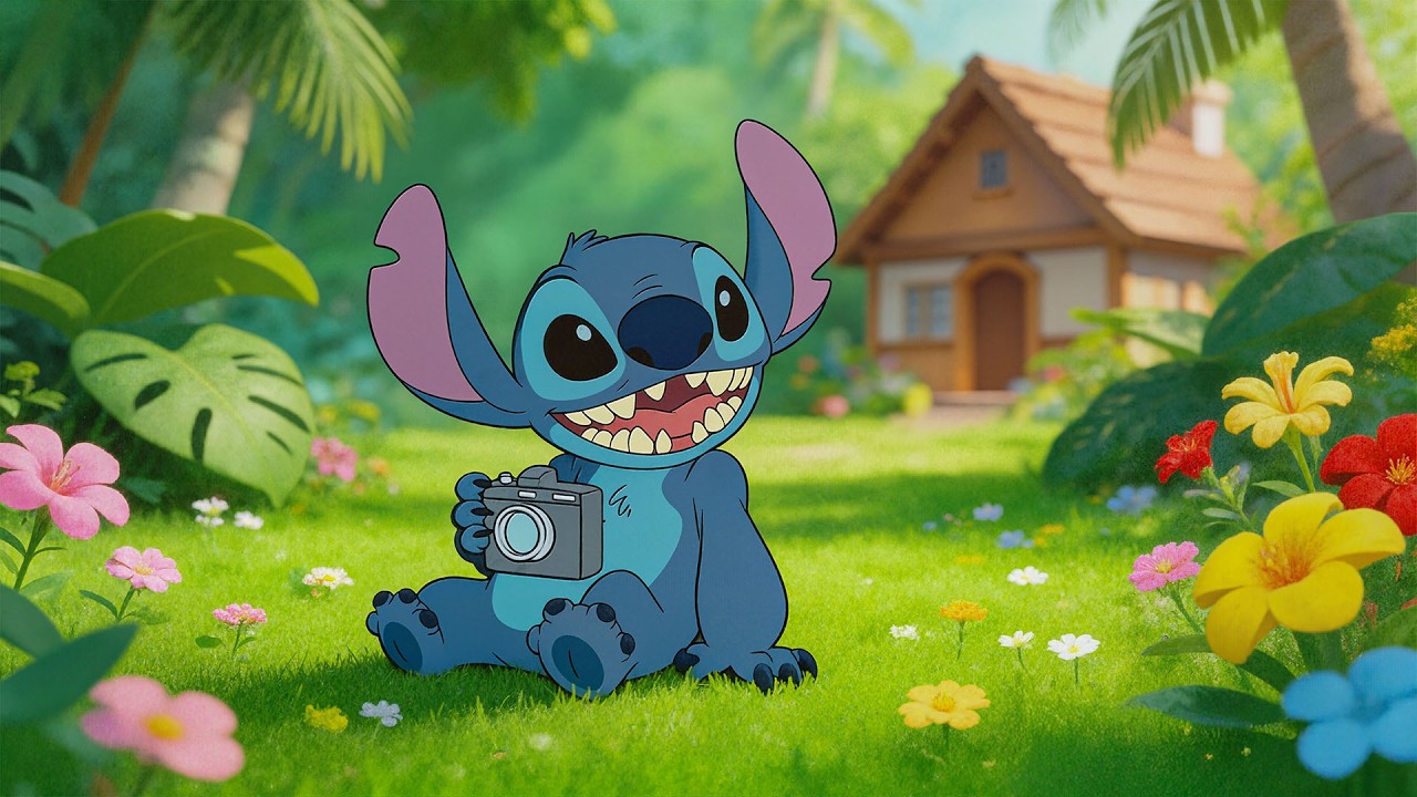 Расслабляющий тропический джаз со Стичем 📸 Солнечные лоу-фай ритмы для позитивного настроения, ко...