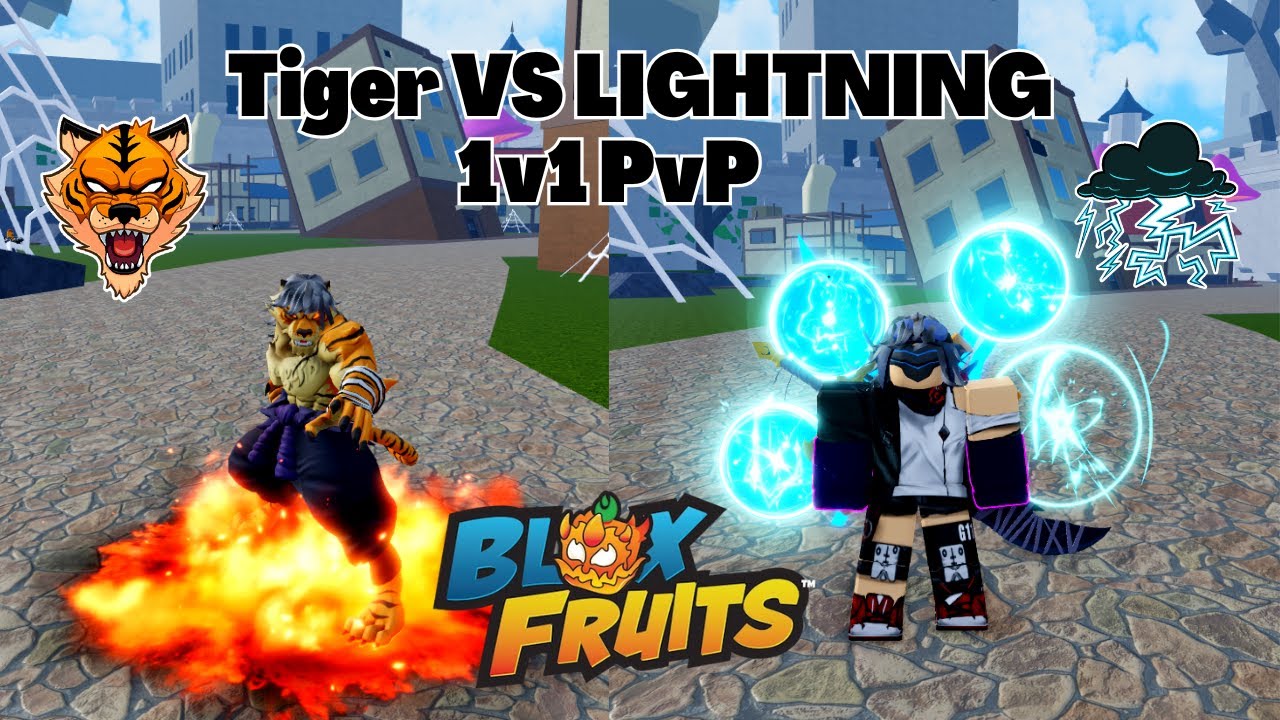 Lighting Fruit Rework Tiger Fruit Rework VS Lightning Fruit Rework 1v1 PvP Which Is Better ...