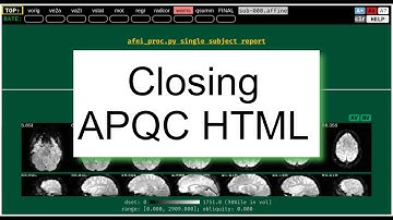 [AFNI Academy]  APQC HTML: Closing the APQC HTML